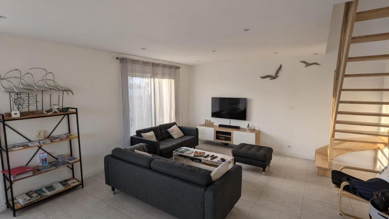 Maison Recente Avec Vue Mer, Plage Et Port A Pied ซาร์โซ ภายนอก รูปภาพ